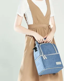 Muttermilch-Kühltasche Mit Kühlakkus, Doppellagig, Passend Für 3 Flaschen, Bis Zu 255 Ml, Für Stillen, Muttermilch, Pumpbeutel, Rucksack ,Denim Blue -Haushaltswaren Store 89c1b5ce0941be3390d1bba4f63cf885
