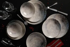 Hermia Concept, Erika,(24 Stücke), Abendessen , Mehrfarbig, 100% Porzellan -Haushaltswaren Store 8b6770452adcf88701a73a9834c914a7