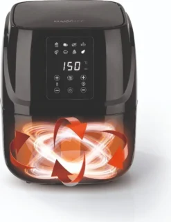 Heißluftfritteuse Fritteuse Fettarm Heißluft 1300W Touch Display Timer Schwarz -Haushaltswaren Store 8b82eb0f766fd12d2bcf325a3e4e434e
