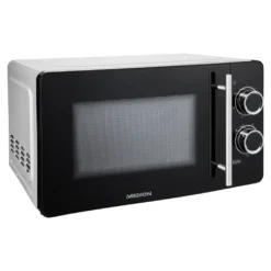 MEDION 2in1 Mikrowelle Mit Grill (20 Liter, 700 Watt, 800 Watt Grill, 5 Leistungsstufen, 3 Kombi-Stufen, Auftaufunktion, MD10495) Schwarz / Silber -Haushaltswaren Store 8bffbecfae63d39d547cc35d28c7c825