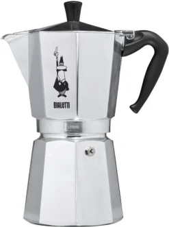 Bialetti Moka Express - 12 Tassen Espressokocher -Haushaltswaren Store 8c70dc90a3462e8631d416e867e74451