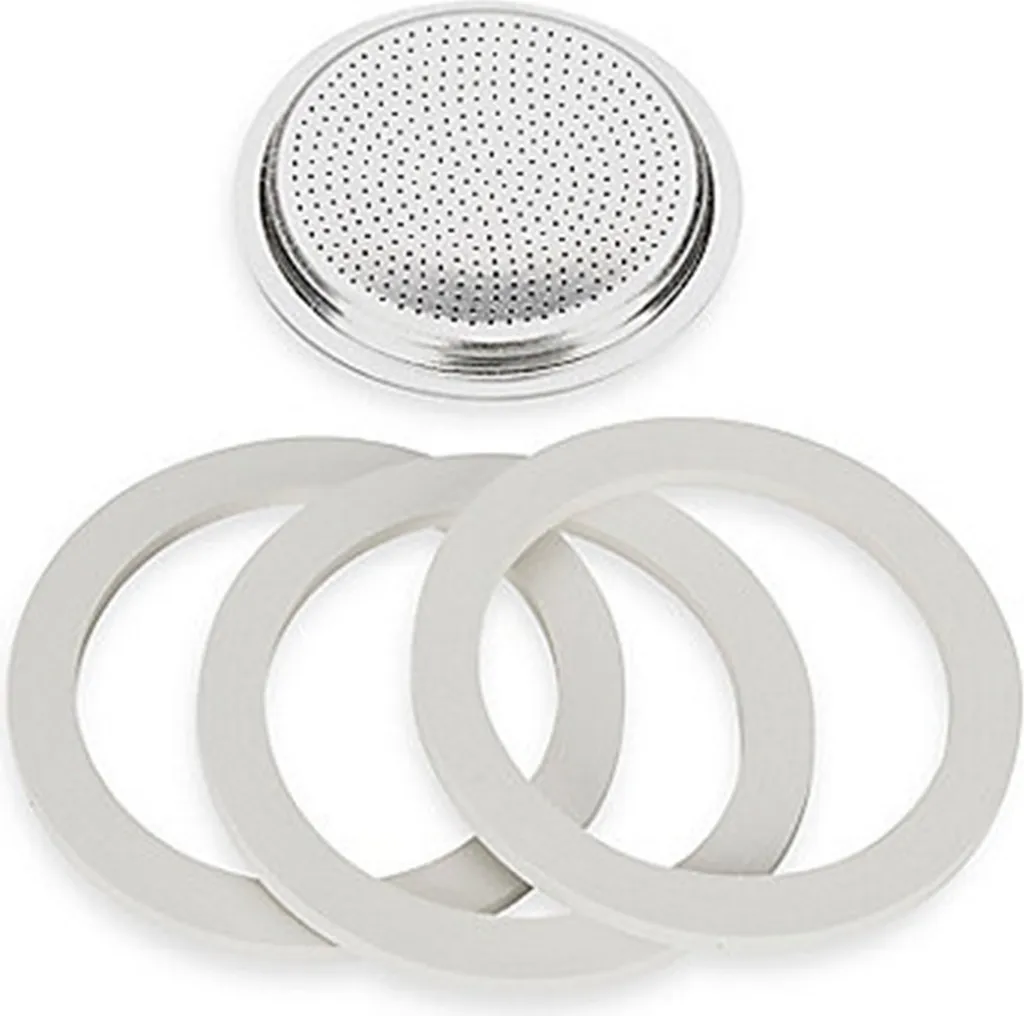 Bialetti 800002 Gummidichtung Und Filter 2T, Aluminium, Weiß 5 Bialetti 800002 Gummidichtung Und Filter 2T, Aluminium, Weiß – Bild 3