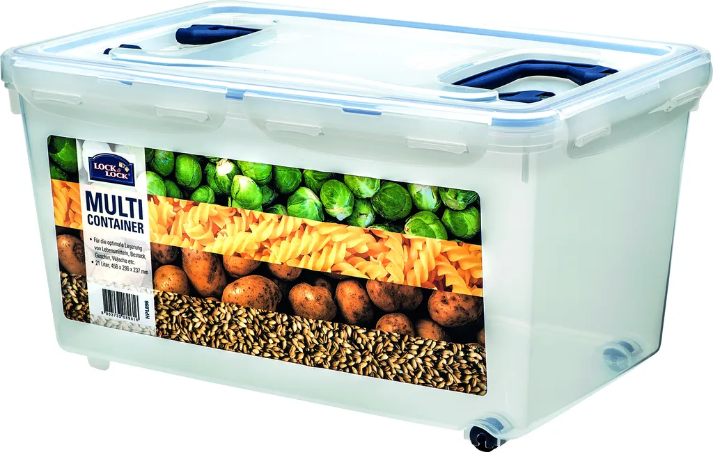 Lock&Lock - Lock & Lock Frischhaltebox 21 L Mit 2 Griffen 4 Lock&Lock - Lock & Lock Frischhaltebox 21 L Mit 2 Griffen – Bild 2