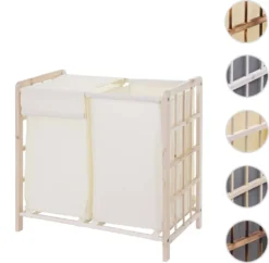 Wäschesammler HWC-B60, Laundry Wäschebox Wäschekorb, Massiv-Holz 2 Fächer 60x60x33cm 68l Hellbraun, Bezug Creme 19 Wäschesammler HWC-B60, Laundry Wäschebox Wäschekorb, Massiv-Holz 2 Fächer 60x60x33cm 68l Hellbraun, Bezug Creme -Haushaltswaren Store 8e351d4c22fb70958956aeceaaa57d32