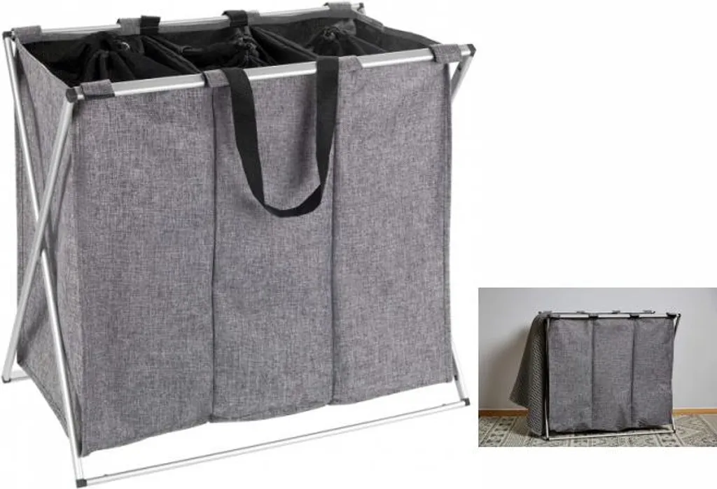 Wenko Wäschesammler Trio Grau Meliert 14 Wenko Wäschesammler Trio Grau Meliert – Bild 12