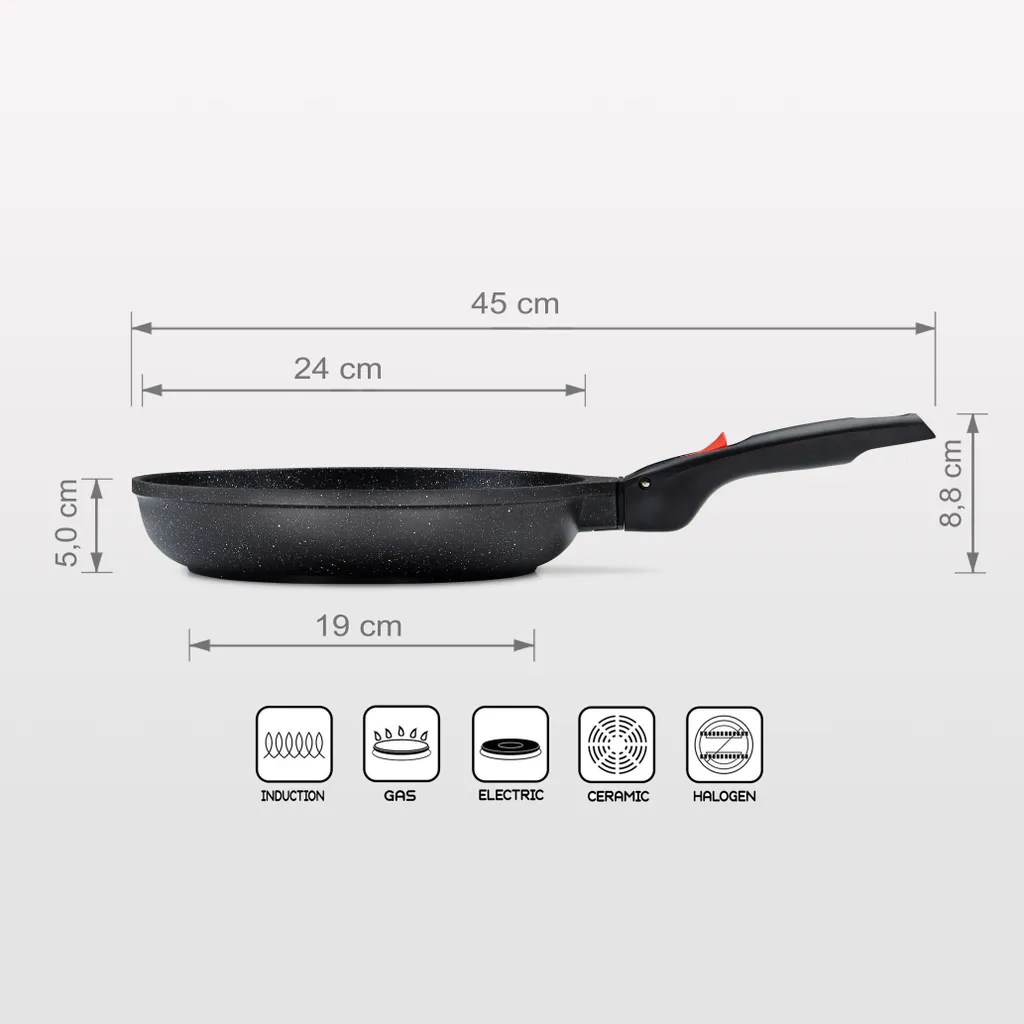 Linnuo Aluguss Pfanne 24 Cm Abnehmbarer Griff, Antihaftbeschichtete Pfanne Induktion Und Alle Herden, Dicker Boden Optimale Wärmeverteilung, Pfanne Ofenfest, Bratpfanne 24 Cm Hoher Rand | Frying Pan 3 Linnuo Aluguss Pfanne 24 Cm Abnehmbarer Griff, Antihaftbeschichtete Pfanne Induktion Und Alle Herden, Dicker Boden Optimale Wärmeverteilung, Pfanne Ofenfest, Bratpfanne 24 Cm Hoher Rand | Frying Pan