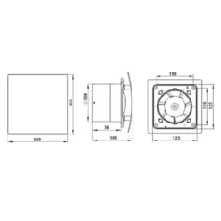 Wohnraumlüfter Lüfter Badlüfter Deckenlüfter Ventilator Badventilator Ø 100 Mm Nachlauf / Timer Hochglanz Weiß -Haushaltswaren Store 90e66f529d7e7bc51370d010af5ff2e1