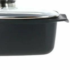 Aluguss Bräter 6 Liter Alugussbräter Schmorpfanne Kasserolle Inkl. Aromadeckel Induktion -Haushaltswaren Store 90ff29e76141562f9f29c3e79ca286b6