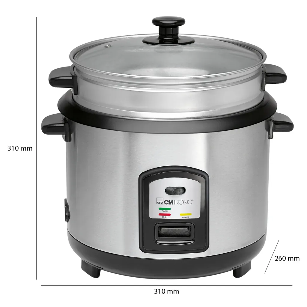 Clatronic Reis-Kocher Multi-Kocher Dampf-Garer 700 W + Löffel RK 3567 10 Clatronic Reis-Kocher Multi-Kocher Dampf-Garer 700 W + Löffel RK 3567 – Bild 8