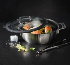 Rösle Schmorpfanne/Dampfgarer Mit Deckel Ø 28cm Silence Pro -Haushaltswaren Store 925ad4f87ecfc6fe787c7f1582e46641