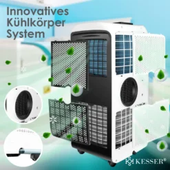 KESSER® – Klimaanlage Mobiles Klimagerät 4in1 Kühlen, Luftentfeuchter, Lüften, Ventilator - 12.000 BTU/h (3.500 Watt) 3,5 KW - Klima Mit Montagematerial, Fernbedienung Und Timer, Nachtmodus (EEK: A), Farbe:Weiß / Schwarz 22 KESSER® – Klimaanlage Mobiles Klimagerät 4in1 Kühlen, Luftentfeuchter, Lüften, Ventilator - 12.000 BTU/h (3.500 Watt) 3,5 KW - Klima Mit Montagematerial, Fernbedienung Und Timer, Nachtmodus (EEK: A), Farbe:Weiß / Schwarz -Haushaltswaren Store 933f05c232af9d5e4057d20f673734b6
