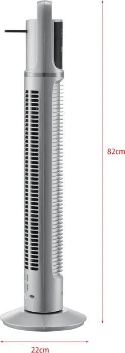Turmventilator Standventilator Säulenventilator Fernbedienung Silber [in.tec] -Haushaltswaren Store 9376cf68b6842243c849ac0faee3c701