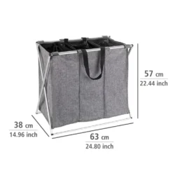 Wenko Wäschesammler Trio Grau Meliert 22 Wenko Wäschesammler Trio Grau Meliert -Haushaltswaren Store 93a4760a16a4a2c465f9cd0312a21053
