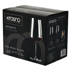 KROSNO Infinity Rotweingläser, 6er-Set, 500 Ml -Haushaltswaren Store 93a7296c7fd9f05e9ddd16c450d72b3b
