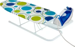 ONVAYA Tischbügelbrett | Mini Bügelbrett | Bügeltisch | Kleines, Platzsparendes Bügelbrett | Punkte Grün -Haushaltswaren Store 9455103c87f441bcc8f028dbb7be40ee