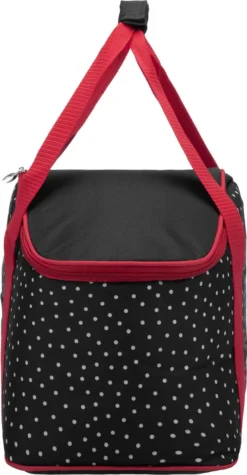 Anndora Kühltasche 20 L - Schwarz Weiß Gepunktet Isoliertasche Einkaufstasche - Snövit - Schwarz-Rot -Haushaltswaren Store 96150090711715ad23d966517b04467d