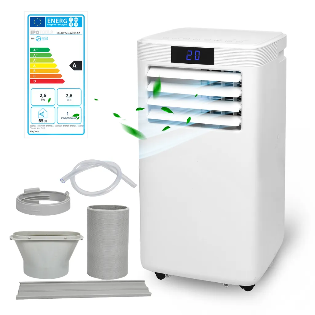 EINFEBEN Mobile Klimaanlage Klimagerät Eco R290, 5in1 WiFi Mobil Und Leise Mit Abluftschlauch & Fernbedienung, Kuehler & Entfeuchter Für Raeume Bis 38°C, Mobile Kuehlung Für Wohnung Und Büro, 9000 BTU Klimaanlagen 3 EINFEBEN Mobile Klimaanlage Klimagerät Eco R290, 5in1 WiFi Mobil Und Leise Mit Abluftschlauch & Fernbedienung, Kuehler & Entfeuchter Für Raeume Bis 38°C, Mobile Kuehlung Für Wohnung Und Büro, 9000 BTU Klimaanlagen