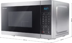 SHARP Mikrowelle Mit Grillfunktion 1000 Watt 20 Liter 11 Leistungsstufen YC-MG02ES -Haushaltswaren Store 966bea3db26d52a76636b225837188fe