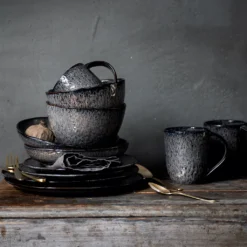 Leonardo Keramikgeschirr-Set Matera 18tlg. Grau, 026055 -Haushaltswaren Store 974d62fa4461ee617f4846ea1d314125