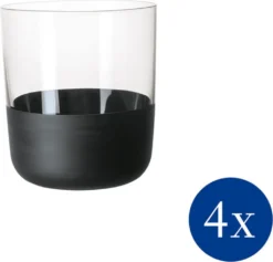Villeroy & Boch Manufacture Rock Whiskybecher Glas Set 4-tlg. 250 Ml -Haushaltswaren Store 97d93762a7acd1b33fe8ca646dd30999