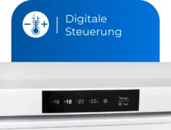 Exquisit Gefrierschrank GS81-HE-010D Weiss | 85 L Nutzinhalt | Weiß -Haushaltswaren Store 9938b70485d273719cb43b18f67ba0d4