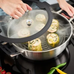 Rösle Schmorpfanne/Dampfgarer Mit Deckel Ø 28cm Silence Pro -Haushaltswaren Store 9a664d6c3b93245ff39b0e67b5bbeb80