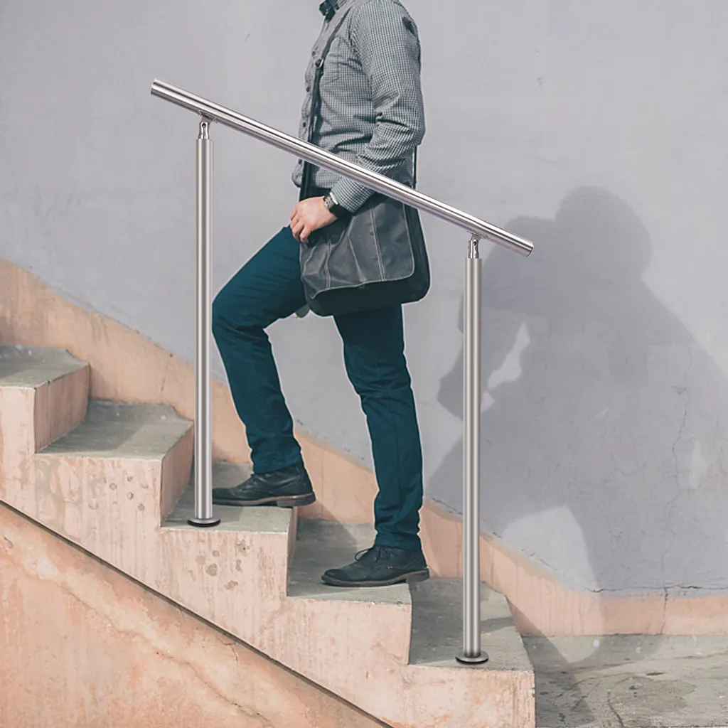 Iropro Treppengeländer Edelstahl Geländer 100cm Ohne Querstäbe Handlauf Balkongeländer Für Innen Außen 9 Iropro Treppengeländer Edelstahl Geländer 100cm Ohne Querstäbe Handlauf Balkongeländer Für Innen Außen – Bild 7