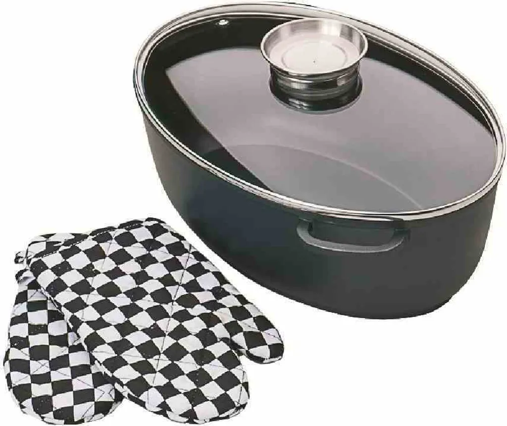 Karl Krüger 23042 Aluguss Gansbräter Leipzig 42 Cm, Schwarz 10 Karl Krüger 23042 Aluguss Gansbräter Leipzig 42 Cm, Schwarz – Bild 8