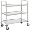 VidaXL 3-Stufiger Servierwagen 95x45x83,5 Cm Edelstahl 2 VidaXL 3-Stufiger Servierwagen 95x45x83,5 Cm Edelstahl -Haushaltswaren Store 9bf149039cb8585a94d6d750b53d09c3