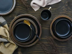 CreaTable 23592 Kombiservice Modern Industrial Für 4 Personen, Steinzeug, Schwarz/gold (1 Set, 16-teilig) -Haushaltswaren Store 9c23920acb9b54c8ac5e3cb355308428