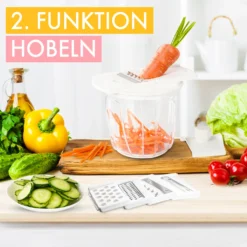 RIGUTTO® Premium Zwiebelschneider Mit Seilzug [Mehr Als 7 Funktionen] Verbessertes Konzept I Zerkleinerer & Zwiebelhacker Manuell I 900ml… -Haushaltswaren Store 9c3d2c3add665d290e459ede99a2dc72