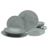 CreaTable 33068 Tafelservice Sofia Für 4 Personen, Porzellan, Grau (1 Set, 12-teilig) -Haushaltswaren Store 9cda1db569224586a3981c17b9f5cf1a