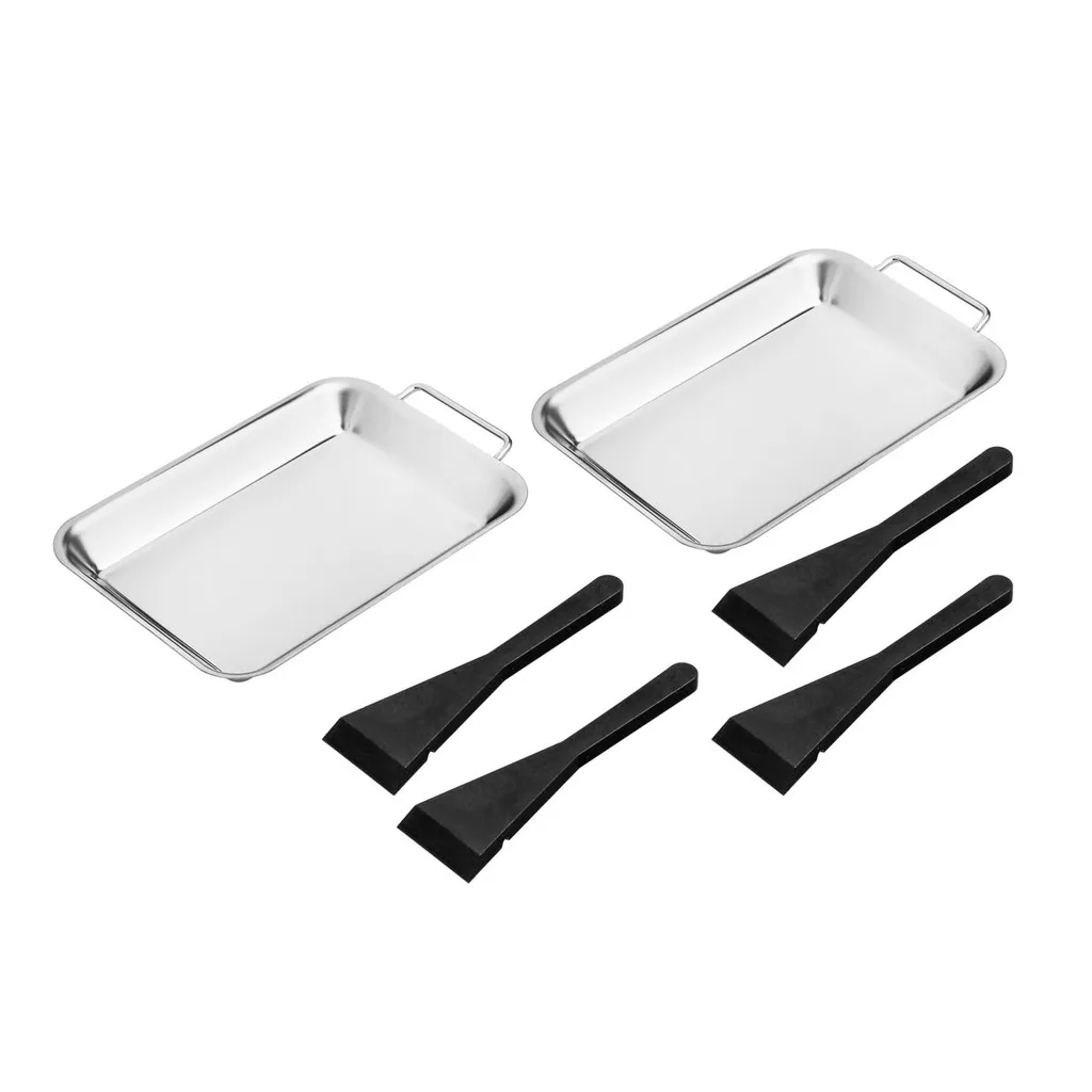 2er Set Edelstahl Grillpfanne Portionspfanne Grill Gemüse Grillgutpfanne 4 2er Set Edelstahl Grillpfanne Portionspfanne Grill Gemüse Grillgutpfanne – Bild 2