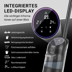 N8WERK Akku-Bodenreiniger Mit Saugfunktion -Haushaltswaren Store 9e346dd6ece3b9844ead1db35ee0b7fd