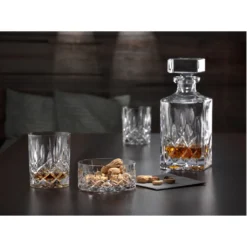 Nachtmann 0091899-0 Noblesse Whisky-Set, 1 X Karaffe/Dekanter + 2 X Whisky-Becher, Klar (1 Set) -Haushaltswaren Store 9edc70f7a03757d474eb291a365fd568