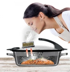 STONELINE® Smell Well Eckpfanne 24 X 24 Cm, Inkl. Glasdeckel Mit Geruchsfilter- Oder Aromafunktion -Haushaltswaren Store 9ef9533e8b6d493c654d9af82422357c