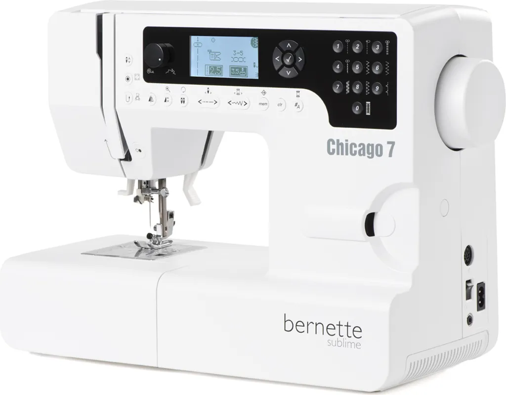 Bernette Chicago 7 - Nähmaschine Und Stickmaschine / 197 Stich- Und Nähprogramme (Nutzstiche, Elastikstiche) 8 Bernette Chicago 7 - Nähmaschine Und Stickmaschine / 197 Stich- Und Nähprogramme (Nutzstiche, Elastikstiche) – Bild 6