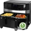 Emerio AF-126672 XXL Doppel Heißluft-Fritteuse Air-Fryer 2 X 4,5 Liter 12 Programme -Haushaltswaren Store 9fd4b52007b844e96a07bcdc2a73d87a