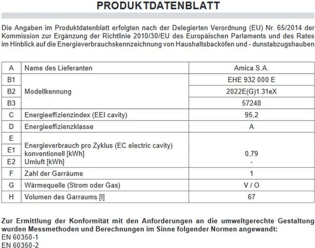 Amica EHE 932 000 E Elektro-Herdsets - Edelstahl 6 Amica EHE 932 000 E Elektro-Herdsets - Edelstahl – Bild 4