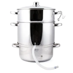 Grafner® XXL Edelstahl Dampfentsafter 8 Liter Mit Schlauch + Klemme Fruchtentsafter -Haushaltswaren Store a0df3df7c1586b85a24292f32428ddab