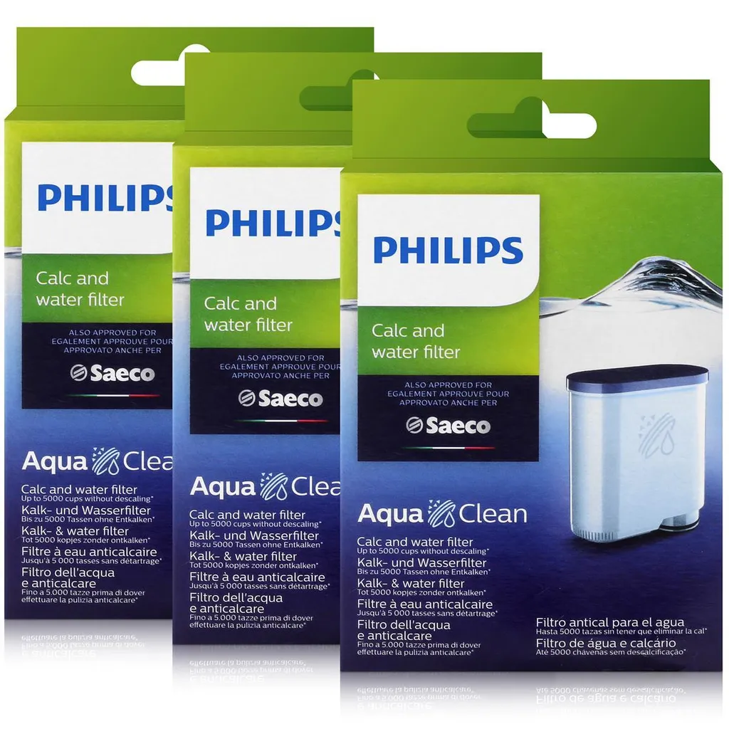 Philips CA6903/10 AquaClean Wasserfilter Für Saeco Philips Automaten (3er Pack) 3 Philips CA6903/10 AquaClean Wasserfilter Für Saeco Philips Automaten (3er Pack)