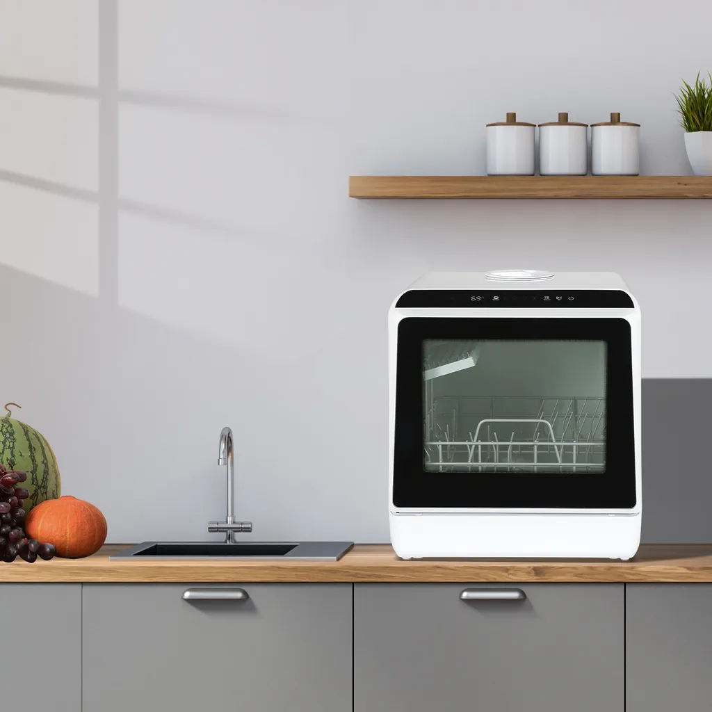 Puluomis Geschirrspüler 5L Geschirrspülmaschine Mini Spülmaschine Tischgeschirrspüler 45cm Freistehend, Funktioniert Mit/ohne Wasseranschluss, Kompakt, Für Büro, Kleine Wohnung, Camping, Wohnwagen, Weiß 9 Puluomis Geschirrspüler 5L Geschirrspülmaschine Mini Spülmaschine Tischgeschirrspüler 45cm Freistehend, Funktioniert Mit/ohne Wasseranschluss, Kompakt, Für Büro, Kleine Wohnung, Camping, Wohnwagen, Weiß – Bild 7