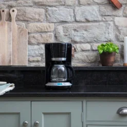 Russell Hobbs 24391-56 Inspire Black Digitale Kaffeemaschine Mit Timer, WhirlTech-Brühtechnologie, 1,25 L Glaskanne, 1100 Watt -Haushaltswaren Store a18a779e96c1da4597f0b2ef765ef1b7