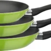 GSW Pfannen-Set Nova 3-tlg. Grün, Aluminium, Kunststoff, Bratpfanne ø Ca. 20 X H 4,2cm / ø Ca. 24 X H 4,4cm / ø Ca. 28 X H 4,8cm -Haushaltswaren Store a1a66620c4538eb5367b4e2143c1f3bc