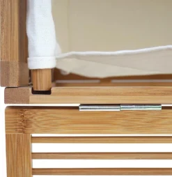 Wäschetruhe HWC-B18, Wäschebox Wäschekorb Wäschesammler, Bambus 61x50x35cm -Haushaltswaren Store a21cc864533e01d7529b337ae715738f