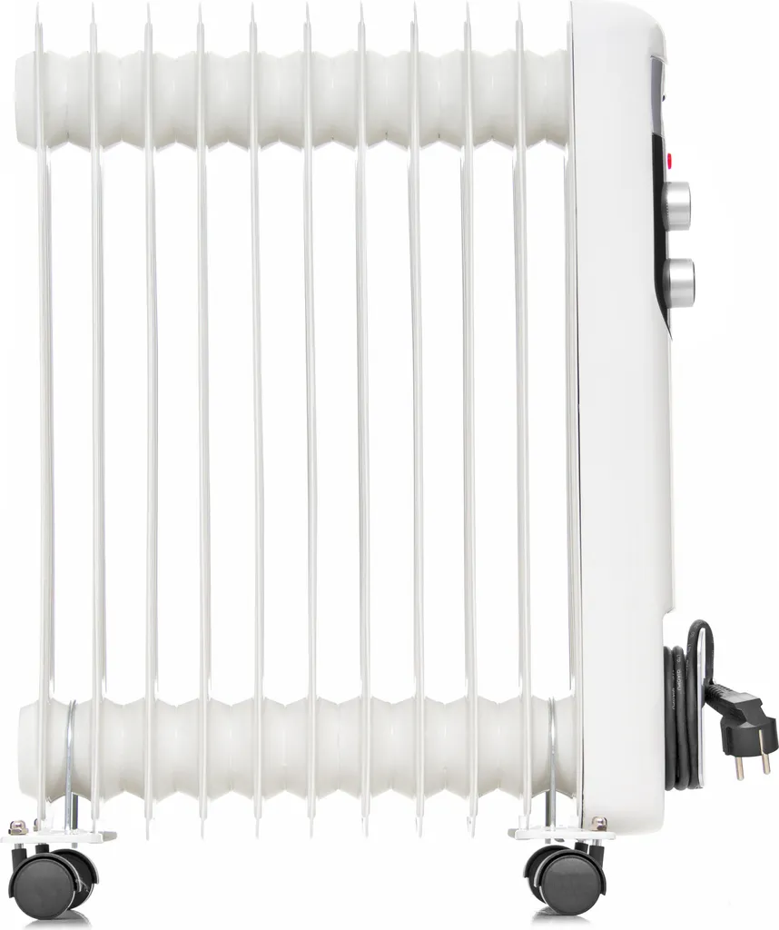 Ölradiator 2500W Lehmann Elektro Heizkörper Mit 11 Rippen Öl Radiator Mobile Elektroheizung Mit Temperaturregelung, Heizung, Heizlüfter, Thermostatregler, Abschaltautomatik, Überhitzungsschutz 2500 Watt, Weiß 10 Ölradiator 2500W Lehmann Elektro Heizkörper Mit 11 Rippen Öl Radiator Mobile Elektroheizung Mit Temperaturregelung, Heizung, Heizlüfter, Thermostatregler, Abschaltautomatik, Überhitzungsschutz 2500 Watt, Weiß – Bild 8