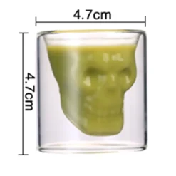 Skull-in-glass Winkee 4 Schnapsgläser Shot Glas Totenkopf Schädel 25ml Partyglas Weingläser -Haushaltswaren Store a2b5d8b81a550367832f2d59a054c935