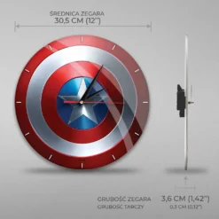Wanduhr Glänzend - Captain America Marvel Red 10 Wanduhr Glänzend - Captain America Marvel Red -Haushaltswaren Store a2d5ff31dcdbe95780567322195e5850