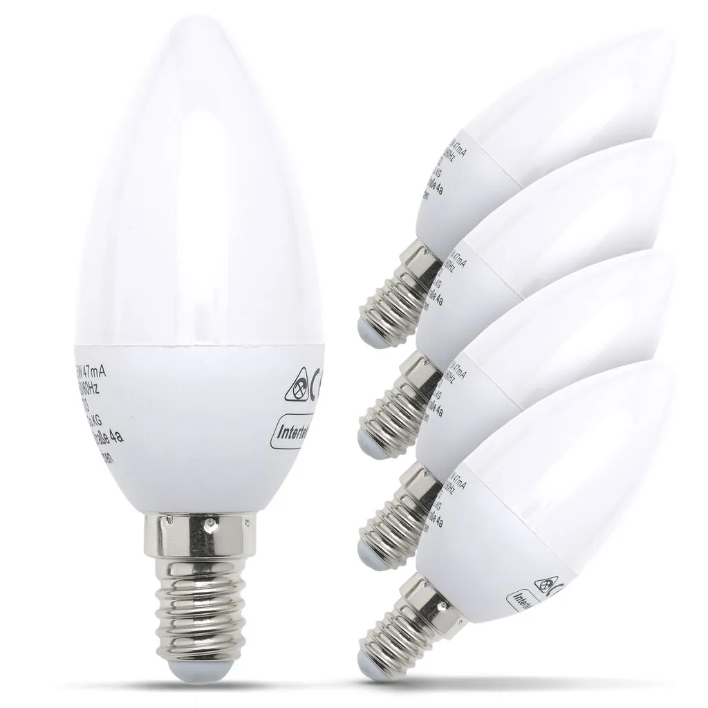 LED Leuchtmittel E14 Energiespar-Lampe 5 Watt Glüh-Birne 4 LED Leuchtmittel E14 Energiespar-Lampe 5 Watt Glüh-Birne – Bild 2