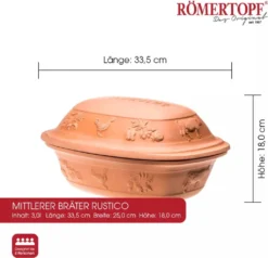 RÖmertopf 2 119 05 Römertopf &quot Rustico&quot 2,5 Kg Für 2 - 4 Personen, Postsicher -Haushaltswaren Store a30a05cf4f19883a72cf264596532963
